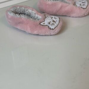 Pink Cat Face Slippers